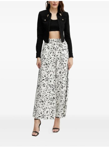 karl lagerfeld pant  womanlinen blend pants - a2w10016 1us 2