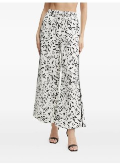 karl lagerfeld pant  womanlinen blend pants - a2w10016 1us