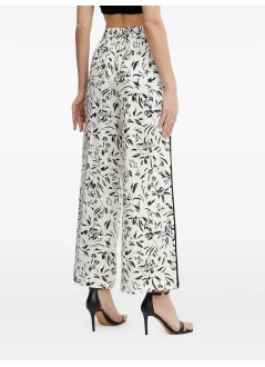 karl lagerfeld pant  womanlinen blend pants - a2w10016 1us