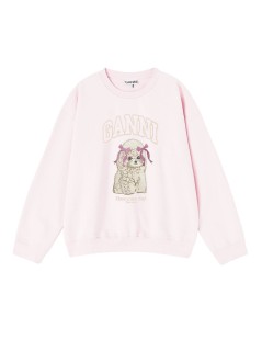 ganni sweater womanisoli crewneck printed puddle - a1060026 868