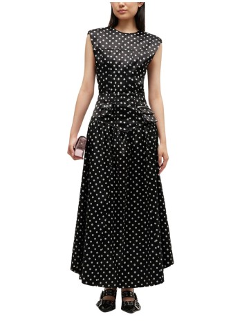 ganni skirt womanprinted double satin corset skirt - a1090065 099 2