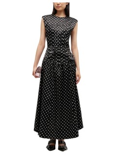 ganni falda mujer printed double satin corset skirt - a1090065 099