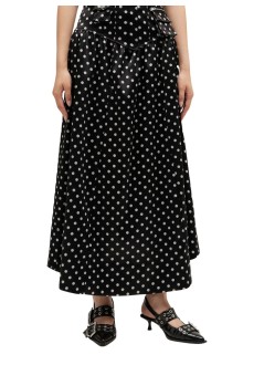 ganni falda mujer printed double satin corset skirt - a1090065 099