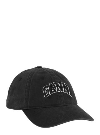 ganni cap womanwashed cotton canvas cap emb - a6900 099