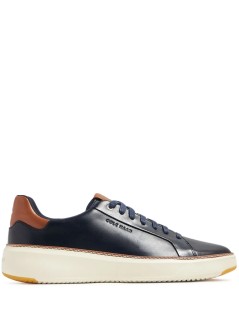 cole haan sneaker hombre grandpro topspin sneaker - c37158 navy blazer lthr ch british tan ivory