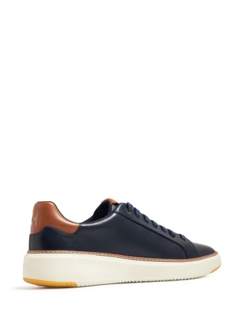 cole haan sneaker mangrandpro topspin sneaker - c37158 navy blazer lthr ch british tan ivory 2