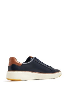 cole haan sneaker hombre grandpro topspin sneaker - c37158 navy blazer lthr ch british tan ivory