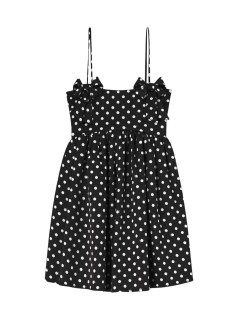 ganni vestido mujer printed double satin mini strap dress - a1030193 099
