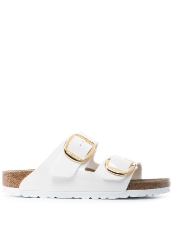 birkenstock flat shoe womanarizona bb bf patent - 1019818 white