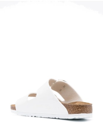 birkenstock flat shoe womanarizona bb bf patent - 1019818 white 2