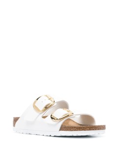 birkenstock flat shoe womanarizona bb bf patent - 1019818 white