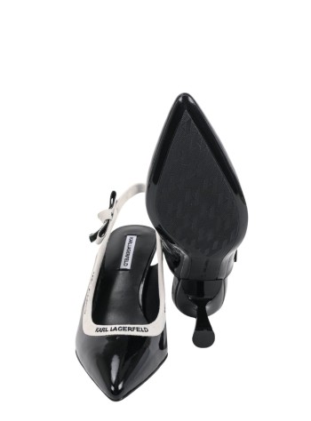karl lagerfeld pump womanpanache ribbon sling - kl30809 1bp 2