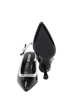 karl lagerfeld pump womanpanache ribbon sling - kl30809 1bp
