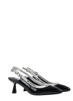 karl lagerfeld pump womanpanache ribbon sling - kl30809 1bp