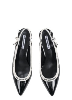karl lagerfeld pump womanpanache ribbon sling - kl30809 1bp