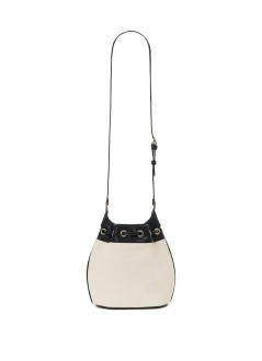 anine bing crossbody womanmini alana bucket bag - a1311088nat1 beige
