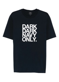 a.p.c. camiseta hombre t-shirt manches courtes dark navy on - cogykm26461 iak