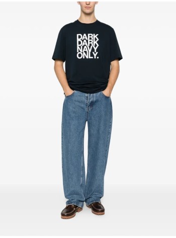 a.p.c. t-shirt mant-shirt manches courtes dark navy on - cogykm26461 iak 2