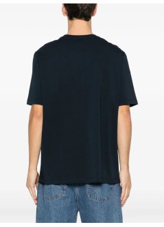 a.p.c. camiseta hombre t-shirt manches courtes dark navy on - cogykm26461 iak