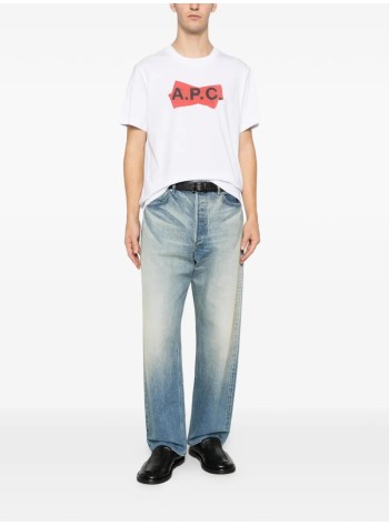 a.p.c. t-shirt mant-shirt manches courtes scotch rouge - cohbmm26457 aab 2