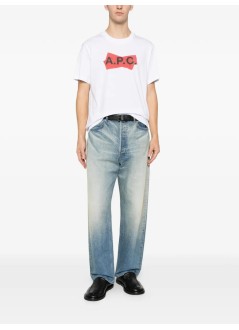 a.p.c. t-shirt mant-shirt manches courtes scotch rouge - cohbmm26457 aab