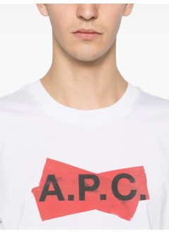 a.p.c. t-shirt mant-shirt manches courtes scotch rouge - cohbmm26457 aab