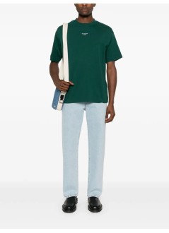 drôle de monsieur t-shirt manle t-shirt slogan classique - permts202co002dgn dark green