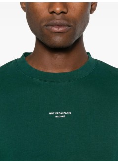 drôle de monsieur t-shirt manle t-shirt slogan classique - permts202co002dgn dark green