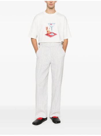 drôle de monsieur camiseta hombre t-shirt cocktail - jts291co002ow off white 2