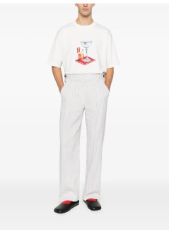 drôle de monsieur camiseta hombre t-shirt cocktail - jts291co002ow off white