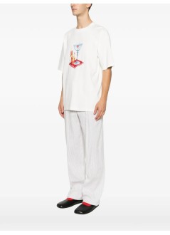 drôle de monsieur camiseta hombre t-shirt cocktail - jts291co002ow off white