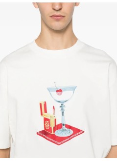 drôle de monsieur camiseta hombre t-shirt cocktail - jts291co002ow off white