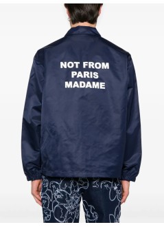 drôle de monsieur outerwear hombre la veste slogan - permjt183pa014ny navy