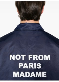 drôle de monsieur outerwear hombre la veste slogan - permjt183pa014ny navy
