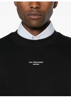 drôle de monsieur sudadera hombre le sweatshirt slogan classique - permsw148co127bl black