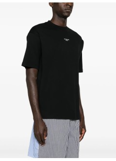 drôle de monsieur t-shirt manle t-shirt slogan classique - permts202co002bl black