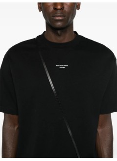 drôle de monsieur t-shirt manle t-shirt slogan classique - permts202co002bl black