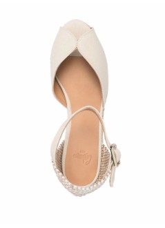 castañer sandal womanbianca/6 - 022232 203