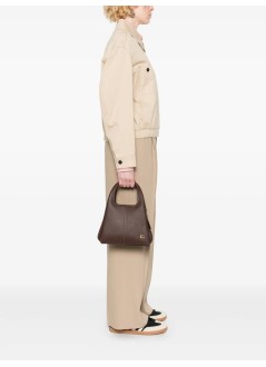 coach handbag womanpolished pebble leather lana shoulder bag 23 - cm545 b4 maple