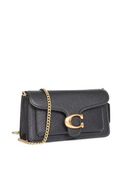 coach crossbody womanpolished pebbled leather tabby chain crossbody 19 - cbf14 b4 black