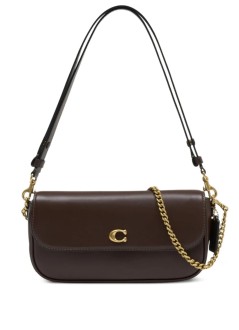 coach crossbody mujer refined calf leather brook flap chain bag - can90 b4 maple