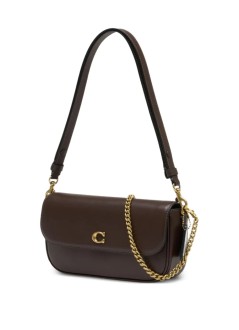 coach crossbody mujer refined calf leather brook flap chain bag - can90 b4 maple
