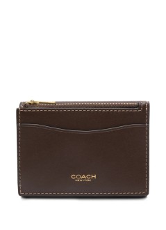 coach cartera mujer refined calf leather essential card holder wallet - cz111 b4 maple