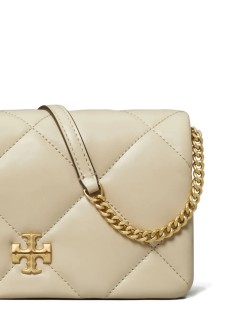 tory burch crossbody mujer kira diamond quilt chain wallet - 158624251 251