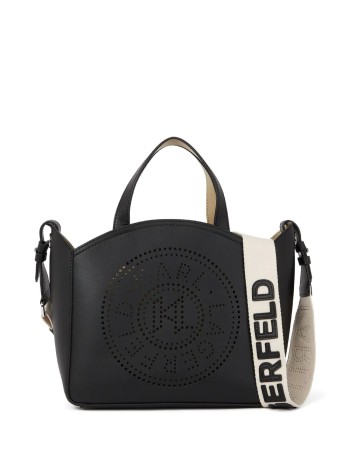 karl lagerfeld crossbody womank/circle sm tote perforated - a1w30058 999