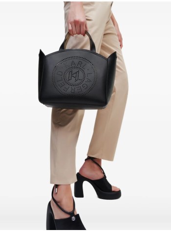 karl lagerfeld crossbody womank/circle sm tote perforated - a1w30058 999 2
