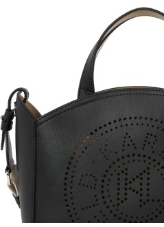 karl lagerfeld crossbody womank/circle sm tote perforated - a1w30058 999