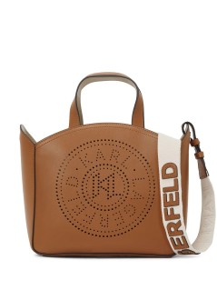karl lagerfeld crossbody womank/circle sm tote perforated - a1w30058 1ur