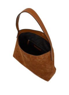 karl lagerfeld handbag womank/autograph padlock hobo suede - b1w30105 1ur
