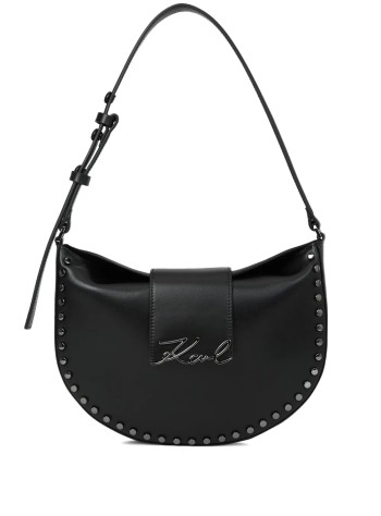 karl lagerfeld crossbody womank/signature fl halfmoon sb stu - b1w30198 1rc